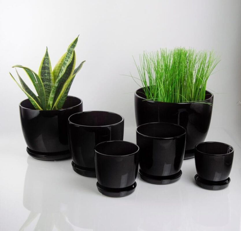 Black Pots decorated-Κασπω διακόσμησης - Image 2