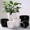 White Pots decorated-Κασπω διακόσμησης Λευκό