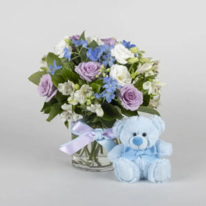 Newborn Bouquet for a Boy-Ανθοδέσμη  για νεογέννητο αγόρι