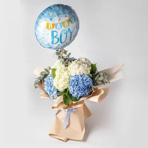 Newborn Box for a Boy-Ανθοδεσμη για νεογέννητο αγόρι