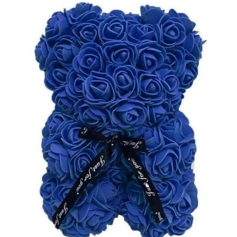 Αρκουδάκι από Τριαντάφυλλα Γαλάζιο-Rose Bear Babe Blue - Image 9