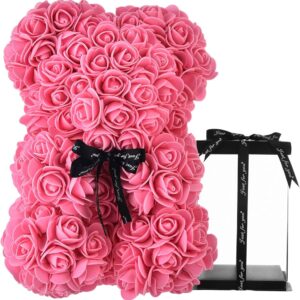 Αρκουδάκι από Τριαντάφυλλα Φούξια   - Rose Bear Fuchsia