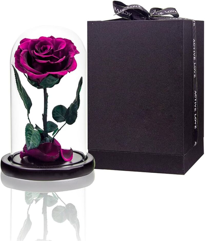 Ρόδο της Αθανασίας Σκούρο Πράσινο  - Forever Rose Glass Green Dark - Image 13
