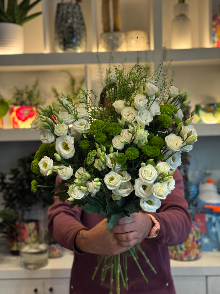 Ανθοδέσμη Λευκό–Πράσινο - Image 4