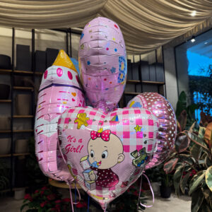 Alternative view of Μπαλόνια Γέννησης με Ήλιον – Welcome Baby / It's a Girl