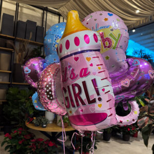Μπαλόνια Γέννησης με Ήλιον – Welcome Baby / It's a Girl