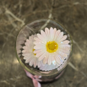 Alternative view of Μαργαρίτες σε Γυάλα – 3 Άνθη